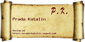 Prada Katalin névjegykártya
